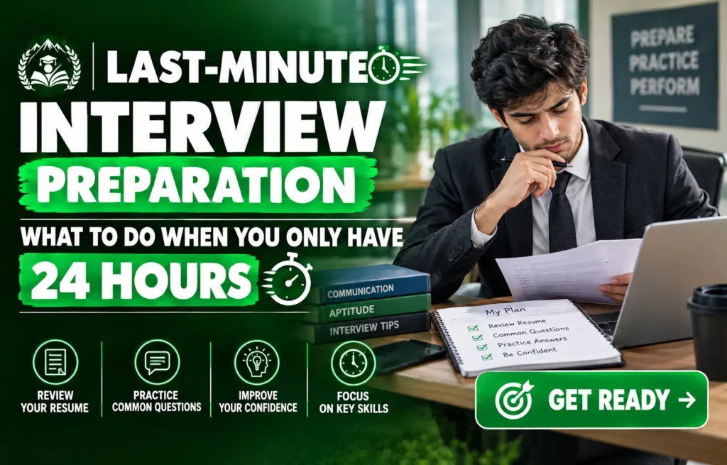 Last-Minute Interview Preparation: What to Do When You Only Have 24 Hours