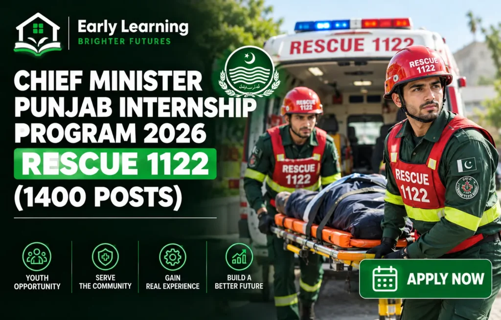 Chief Minister Punjab Internship Program 2026 – Rescue 1122 (1400 Posts)