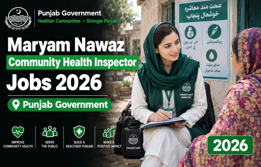Maryam Nawaz Community Health Inspector Jobs 2026 – Punjab Government