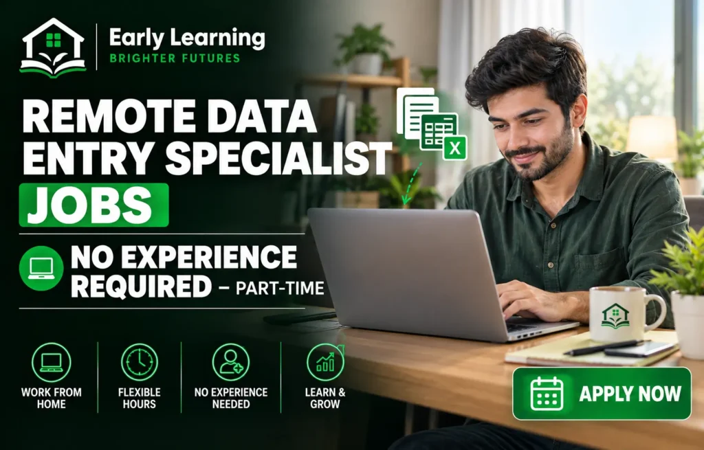 Remote Data Entry Specialist Jobs (No Experience Required) – Part-Time